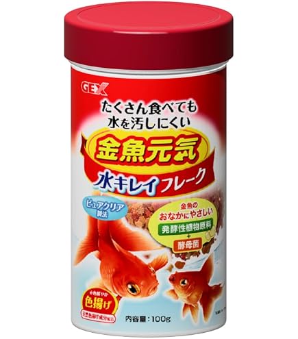 金魚　 Amazon | ジェックス 金魚元気プロバイオミニフレーク40g | GEX | 餌 通販